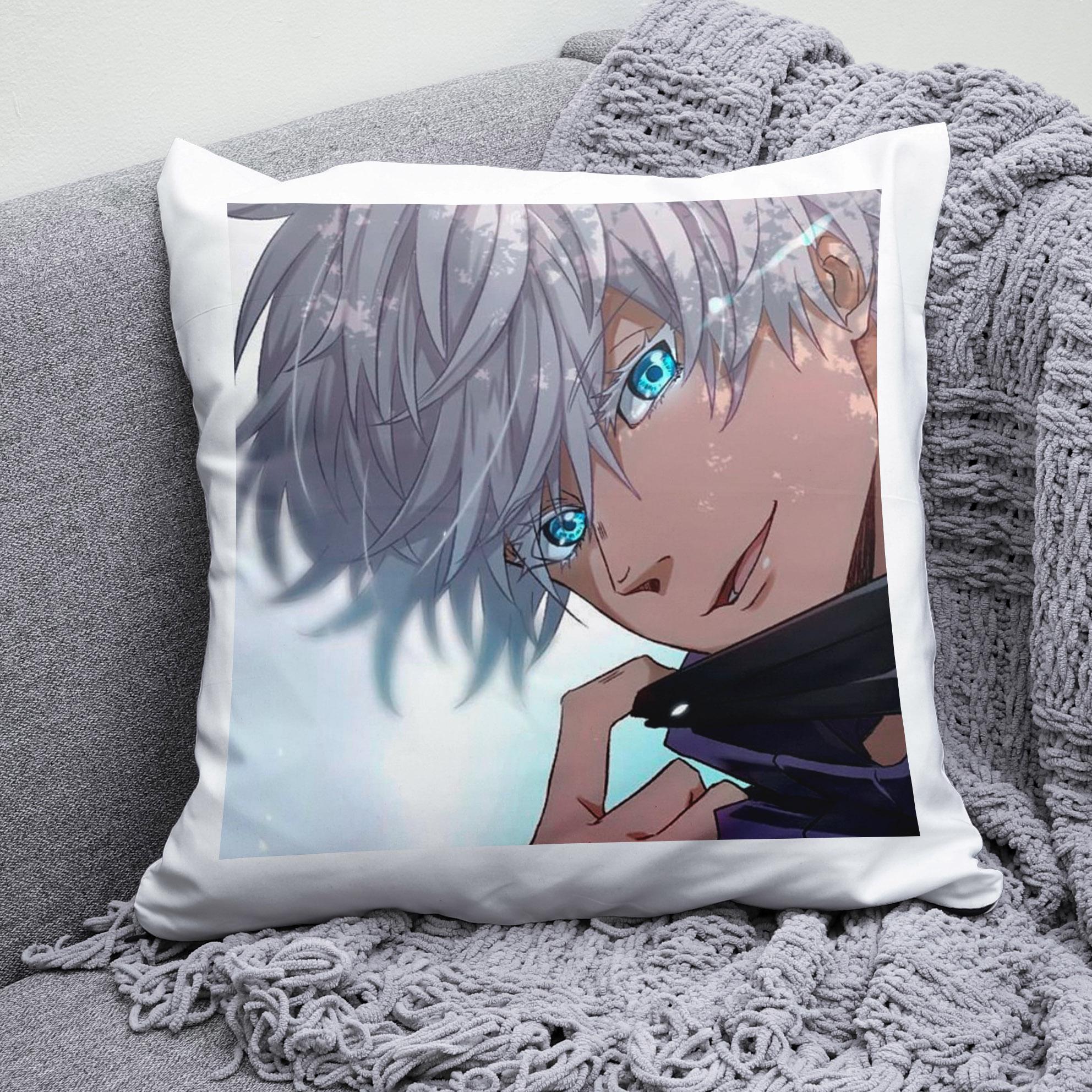 Плюшевая подушка квадрат с принтом аниме Jujutsu Kaisen Саторо Годжу "2