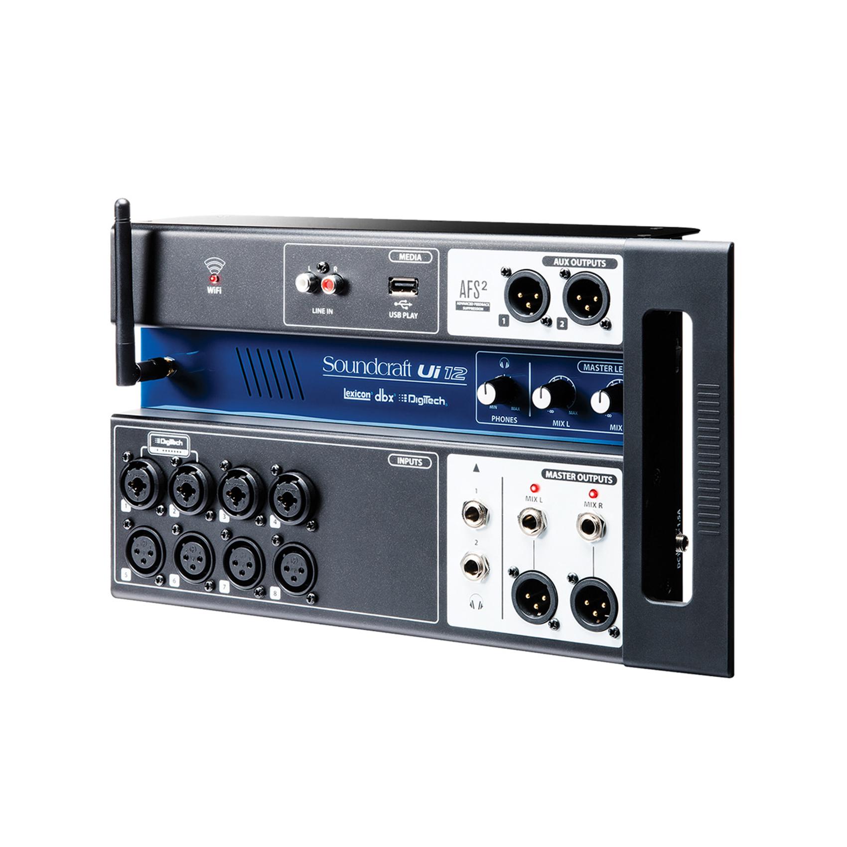 Цифровой микшерный пульт Soundcraft Ui12 - фото 2 Цифровой микшерный пульт Soundcraft Ui12 - фото 2