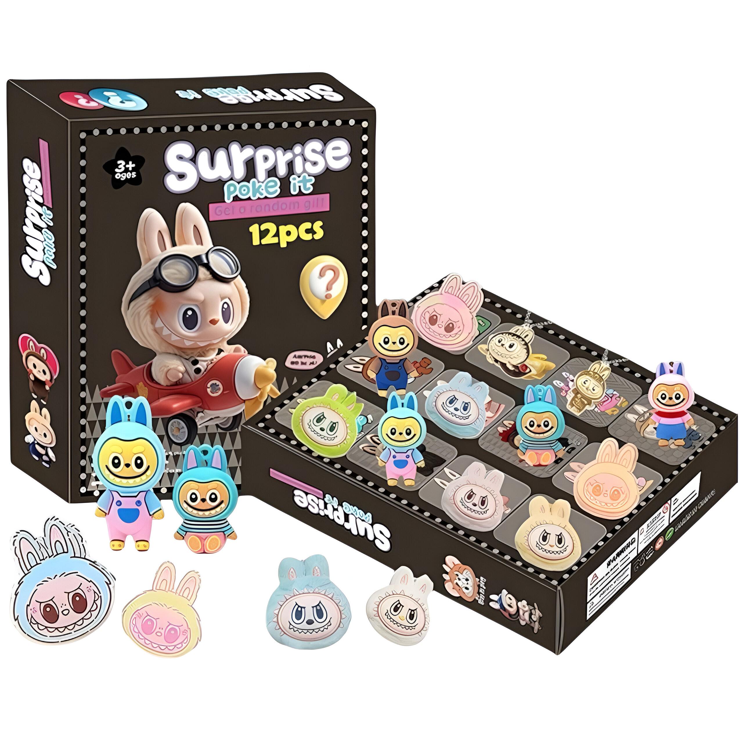 Адвент-календар набір героїв Лабубу LZMH 12-007 C1 з 12 комірками (30408398)