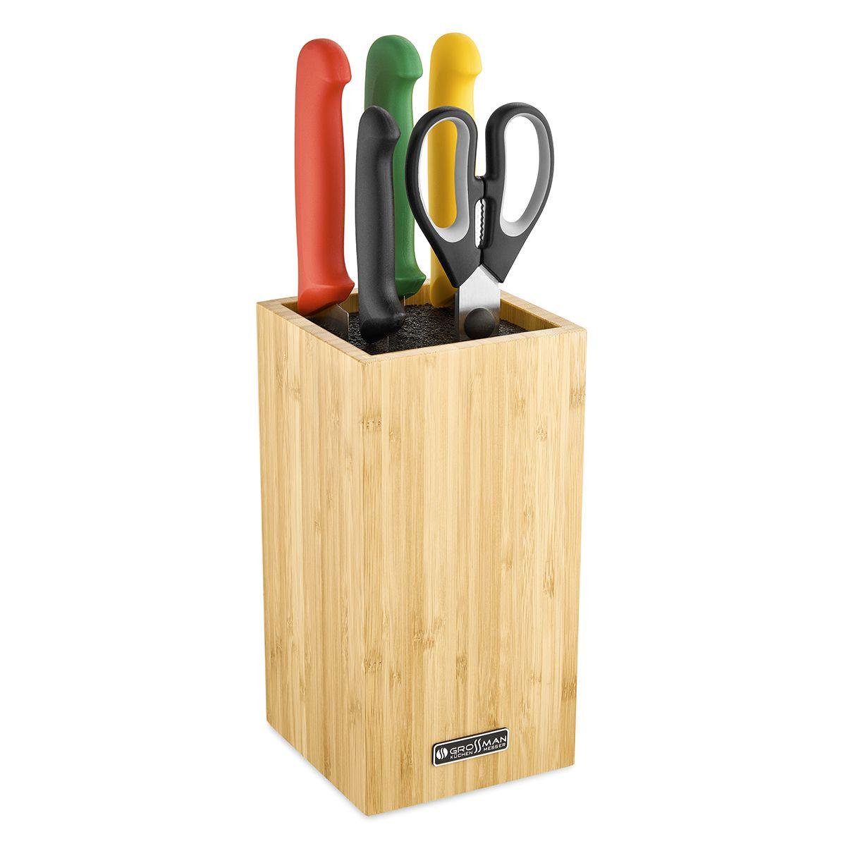 Набір кухонних ножів Grossman Sapphire SL 6188 (26528720) Набір кухонних ножів Grossman Sapphire SL 6188 (26528720)