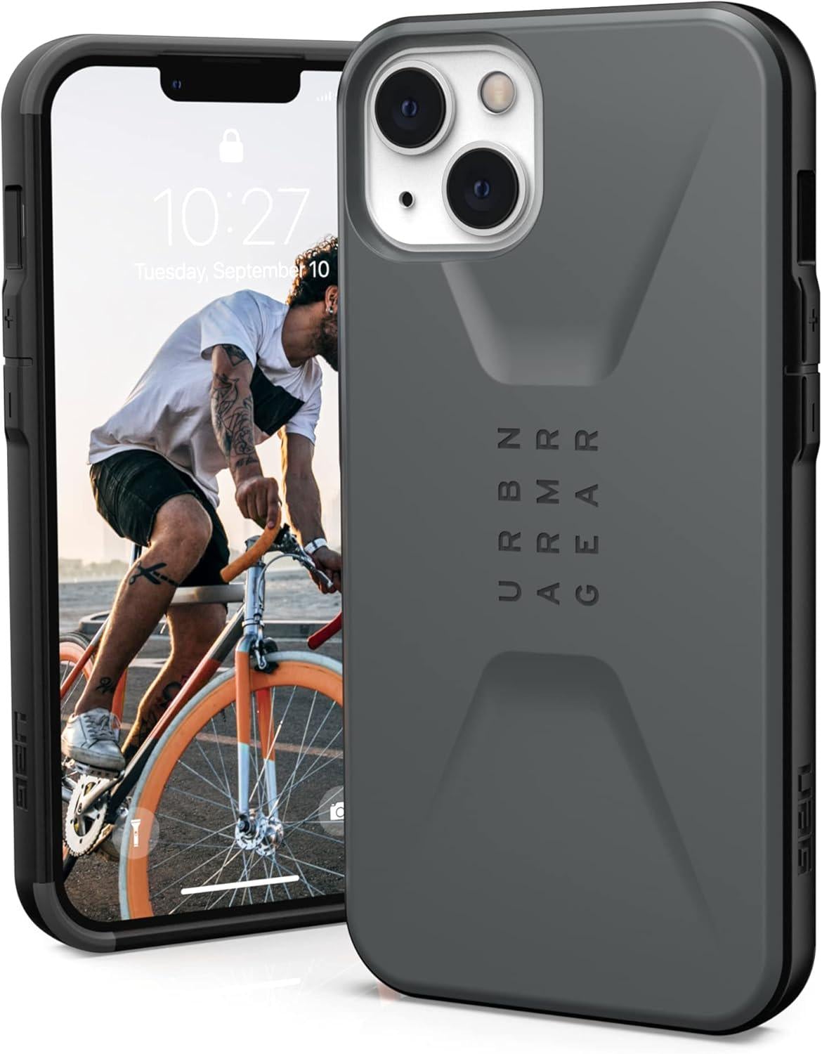 Чехол милитари противоударный UAG Civilian 11317D113333 для Iphone 13 | 14 (6.1") Silver Чехол милитари противоударный UAG Civilian 11317D113333 для Iphone 13 | 14 (6.1") Silver