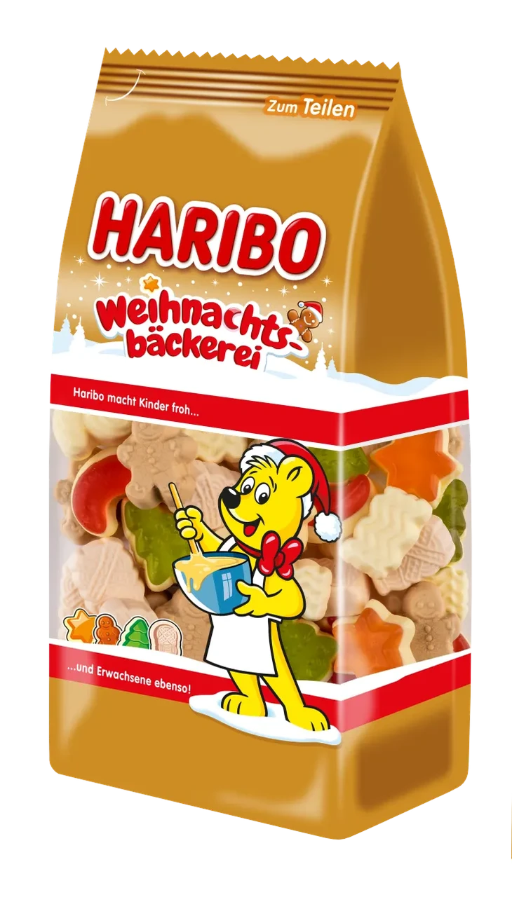 Конфеты желейные Haribo Weihnachtsbäckerei Fruit Gum Christmas Edition 250 г (1714606450)