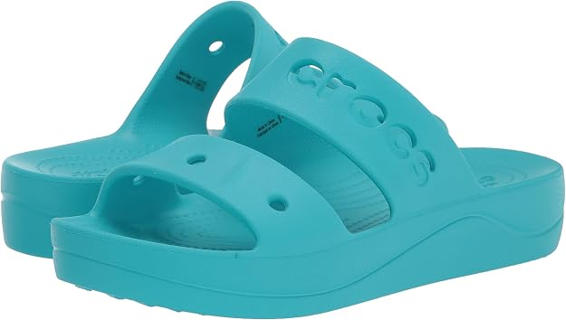 Шльопанці жіночі Crocs Baya Platform Sandal Turquoise р. 38-39 Бірюзовий (25688)
