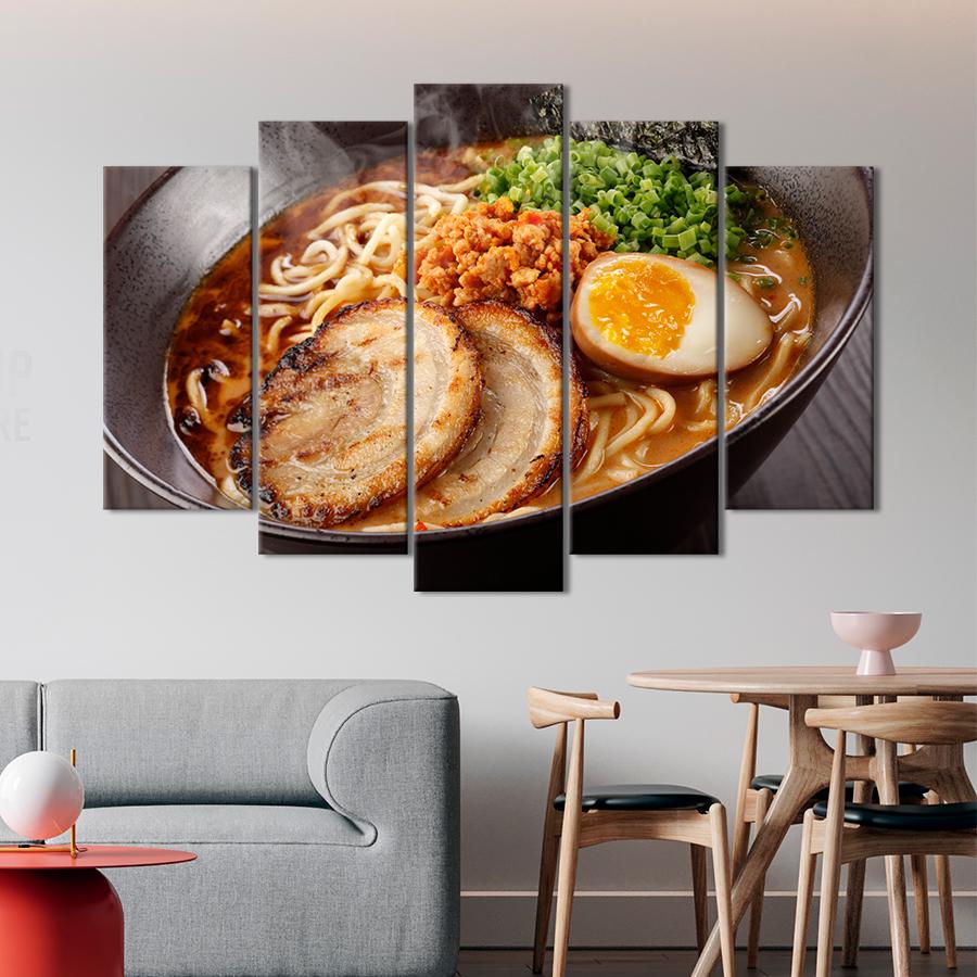 Настінний декор Знаменита японська страва Рамен зі свининою 112x68 см (A241-5)