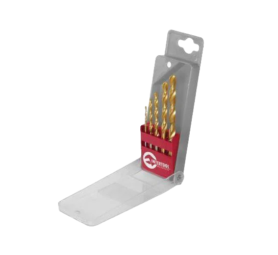 Набір свердел по металу Intertool титан 5 шт. (dr-SD-0005)