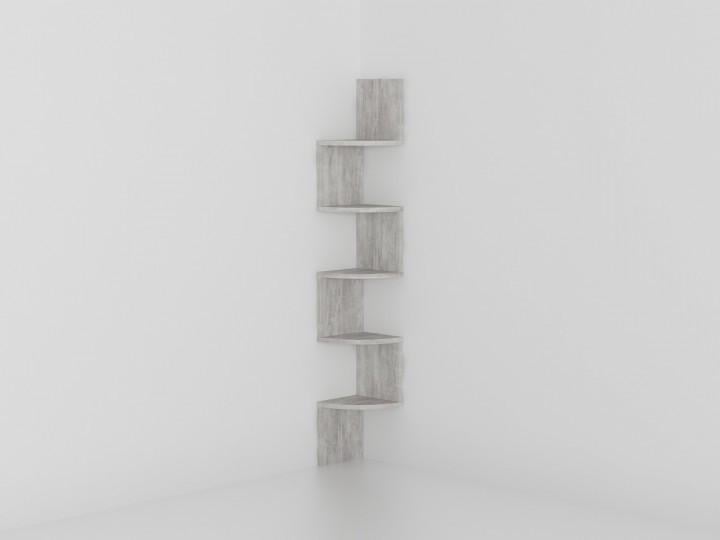 Полка угловая Moreli Forte Lilly 1224x200x200 мм Бетон (id27-0000-45-beton)