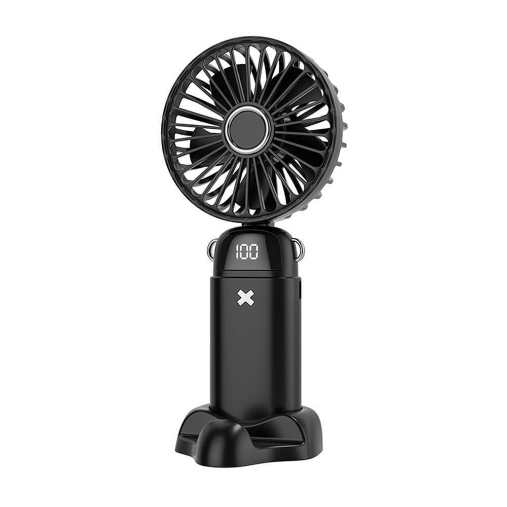 Вентилятор мини Handy Mini Fan нашейный/ручной/карманный Черный (18732807)