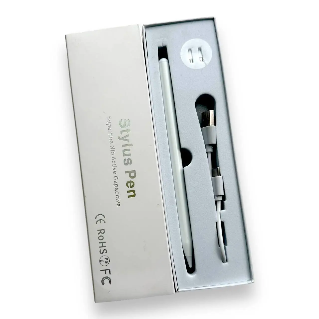 Стилус универсальный металлический Белый (TA_5738_KO)