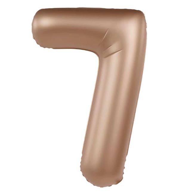 Шарик Flexmetal Slim Цифра 7 1 м Бронзовый сатин (10310)
