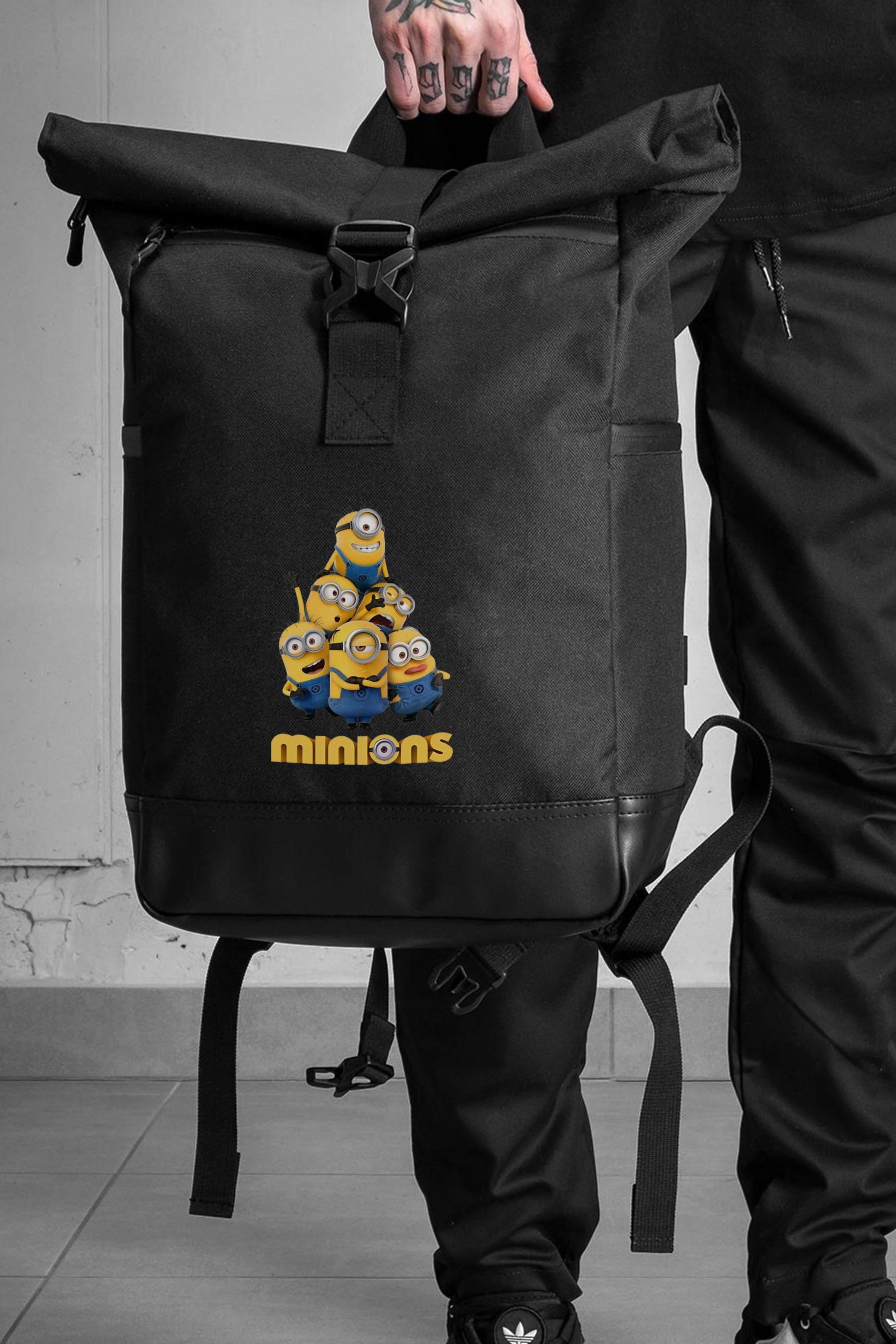 Роллтоп повседневный Without с принтом Миньоны Black (8055266)