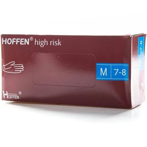 Рукавички латексні HOFFEN Hoff Medical High Risk M 14,5 г 50 шт. (19071049)