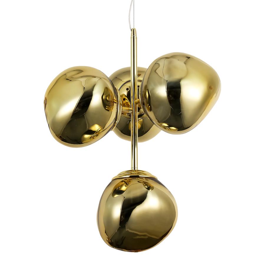 Люстра підвісна 793CH01-4 GD 180 E27 з 4 незвичайними плафонами Золотий - фото 2 Люстра підвісна 793CH01-4 GD 180 E27 з 4 незвичайними плафонами Золотий - фото 2