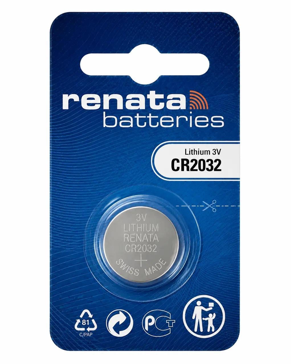 Батарейка Renata CR2032 lithium 3v (37811133)