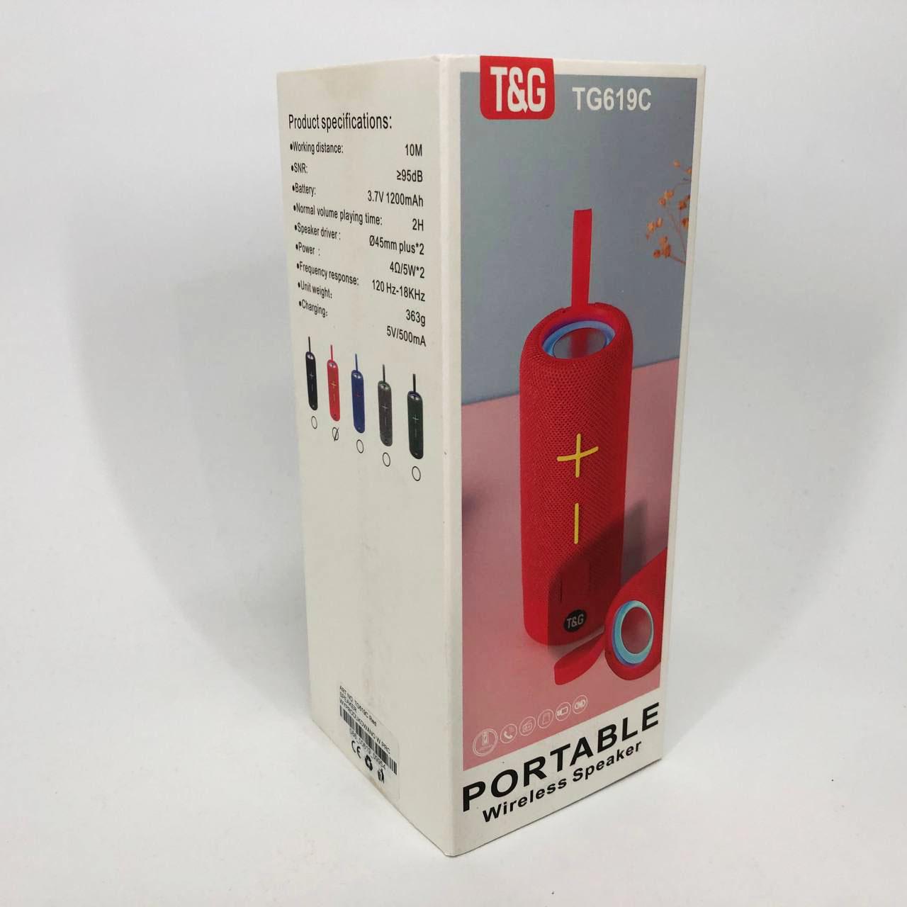 Колонка портативна TG619C FM-радіо USB/TF з ремінцем Червоний - фото 2 Колонка портативна TG619C FM-радіо USB/TF з ремінцем Червоний - фото 2