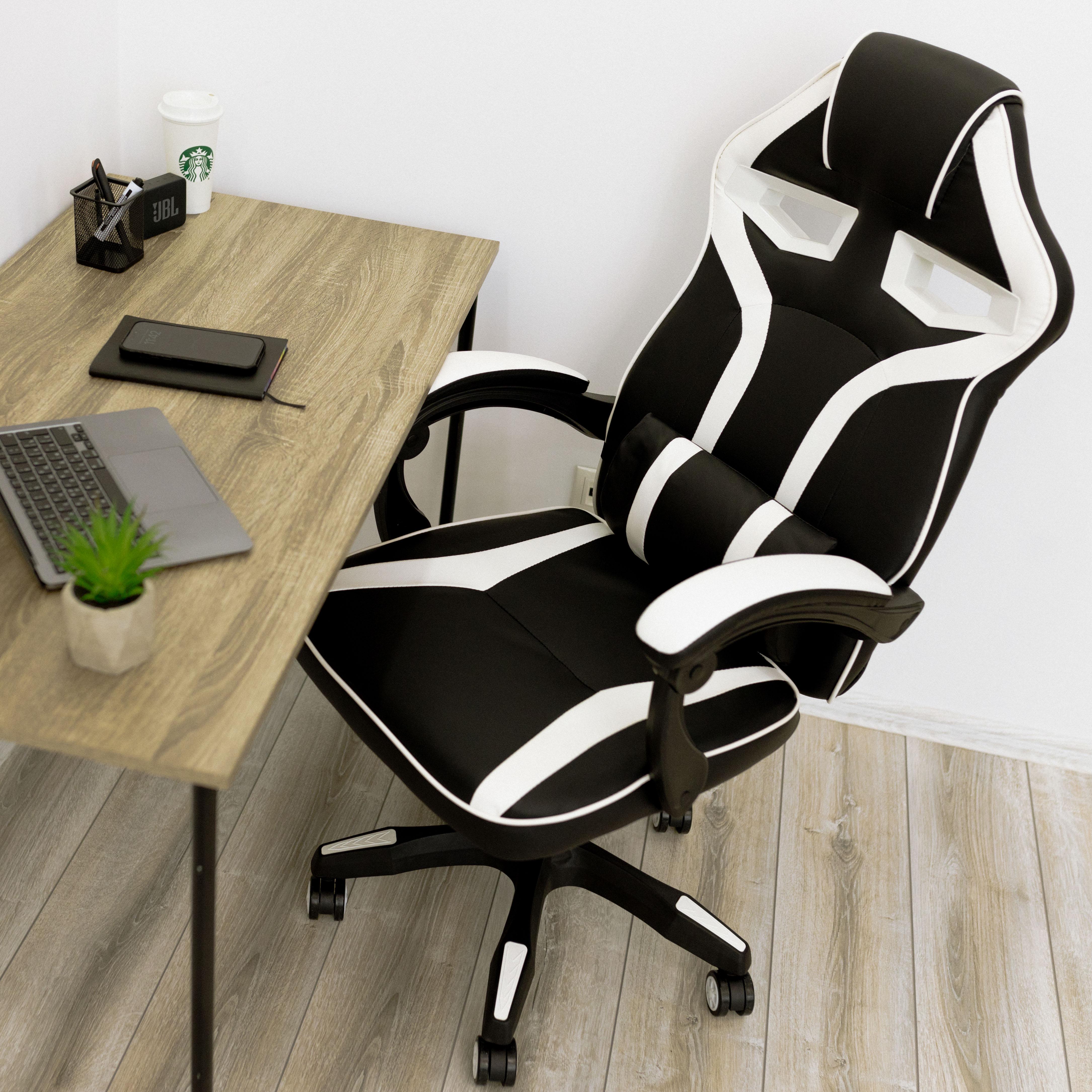 Крісло комп'ютерне геймерське 4Points NT з подушками для дома та офісу Білий (40014) - фото 6