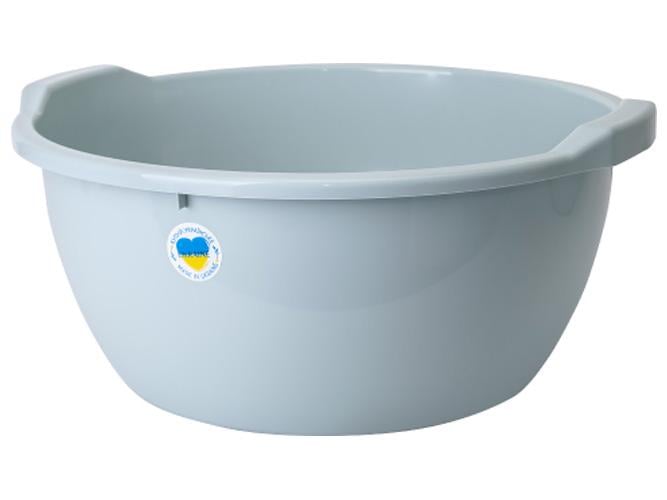 Таз круглый 24 л 50х45х22 см Полынь (MAN-38862) Таз круглый 24 л 50х45х22 см Полынь (MAN-38862)