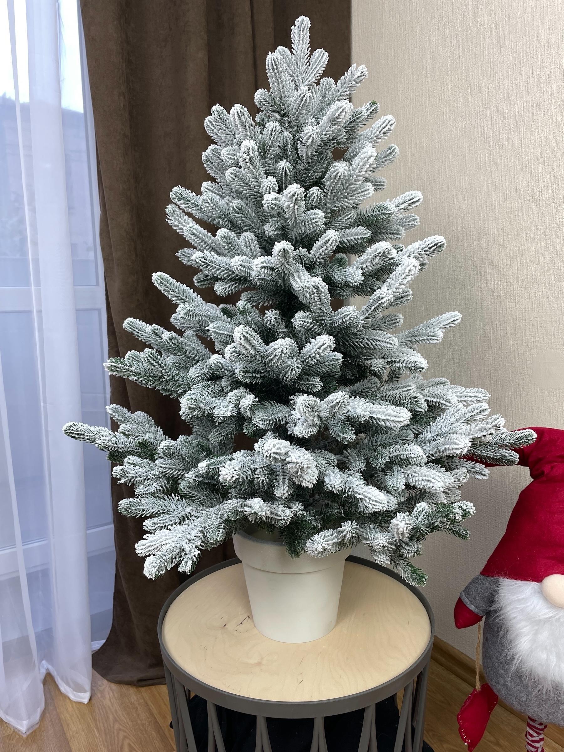 Искусственная елка литая Traditional заснеженная в горшке 90 см Зеленый (Н01024) - фото 10 Искусственная елка литая Traditional заснеженная в горшке 90 см Зеленый (Н01024) - фото 10