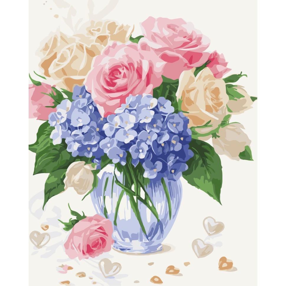 Картина по номерам ART CRAFT Романтические цветы 40x50 см Разноцветный (PM-194-K-1508)