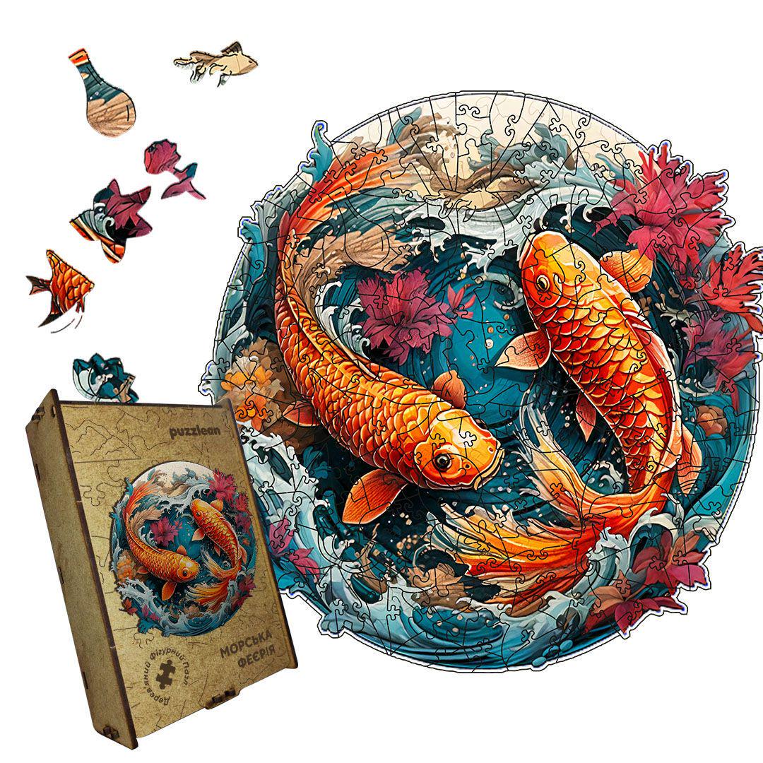 Пазл дерев'яний Морська Феєрія А2 300+ ел. дерев’яна коробка (puzzlean-0000303-DER-А2)
