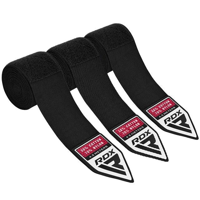 Бинти для боксу RDX RB Hand Wraps Combine 3 пари 4,5 м Black (HWC-BBB+)