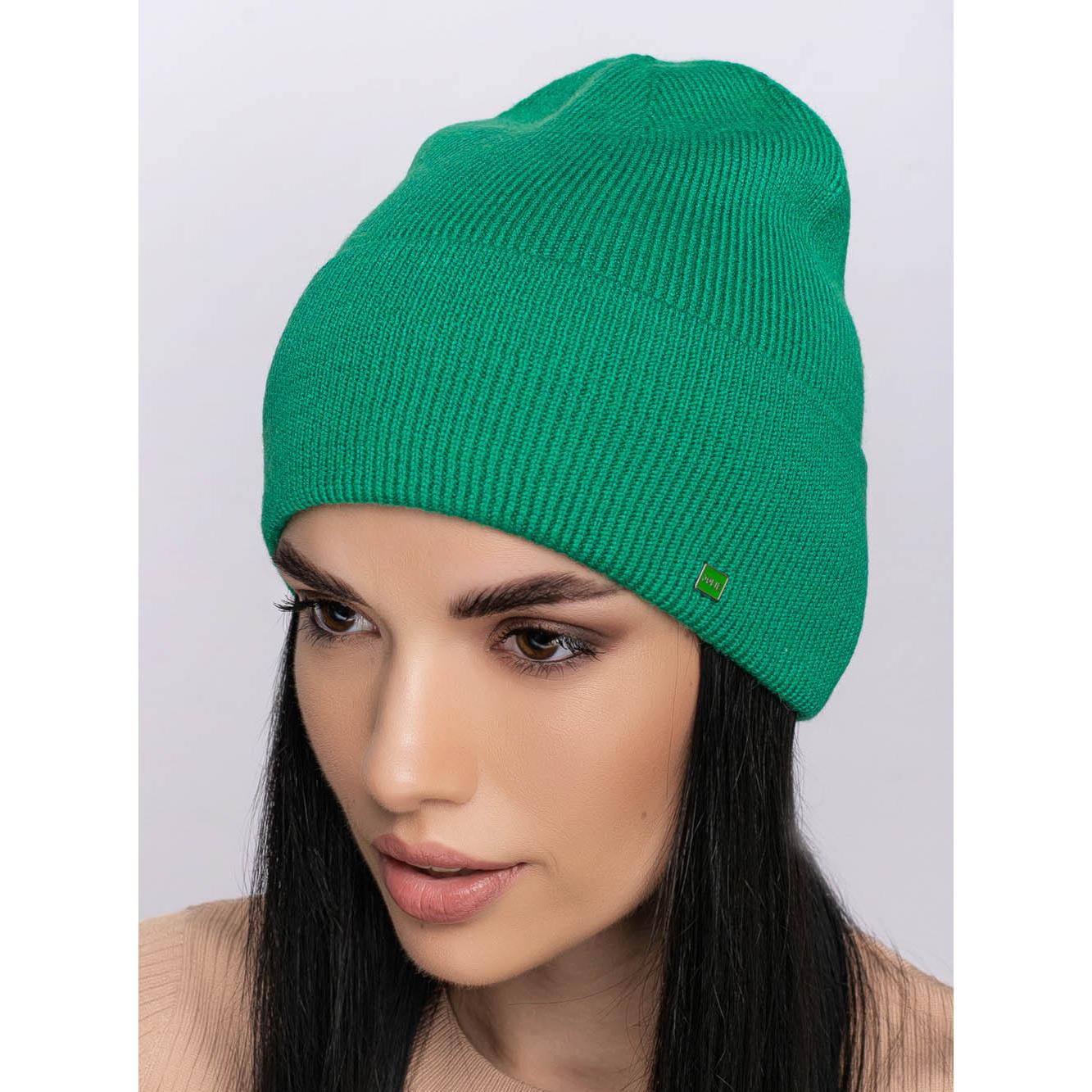 Шапка женская вискозная Leks Банер one size Трава