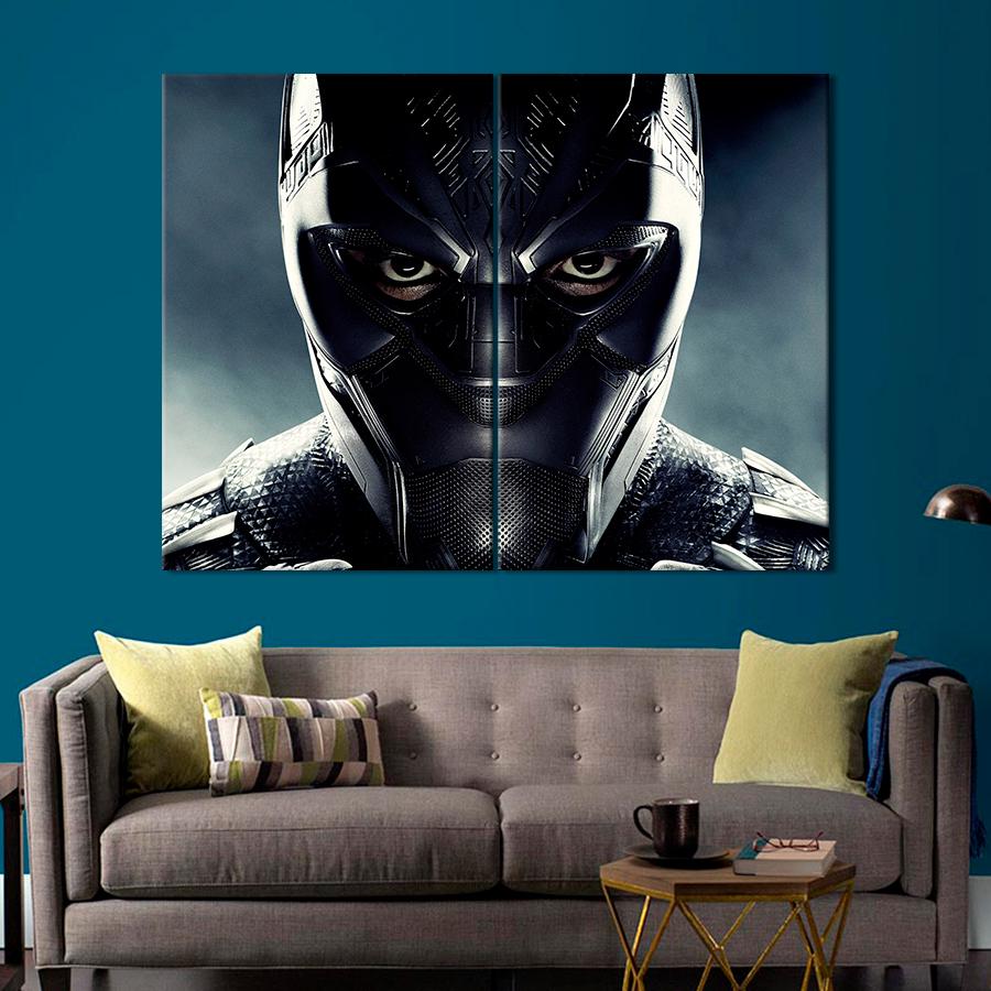 Настінний декор Король Ваканди в броні Чорної пантери 165x122 см (A35-2)