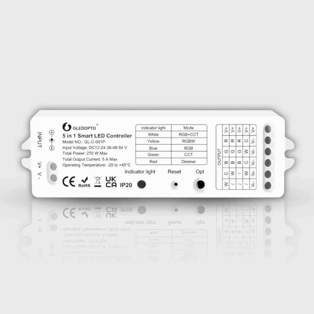 Контроллер светодиодный Tuya Smart Gledopto ZigBee 5в1 (GL-C-001P)