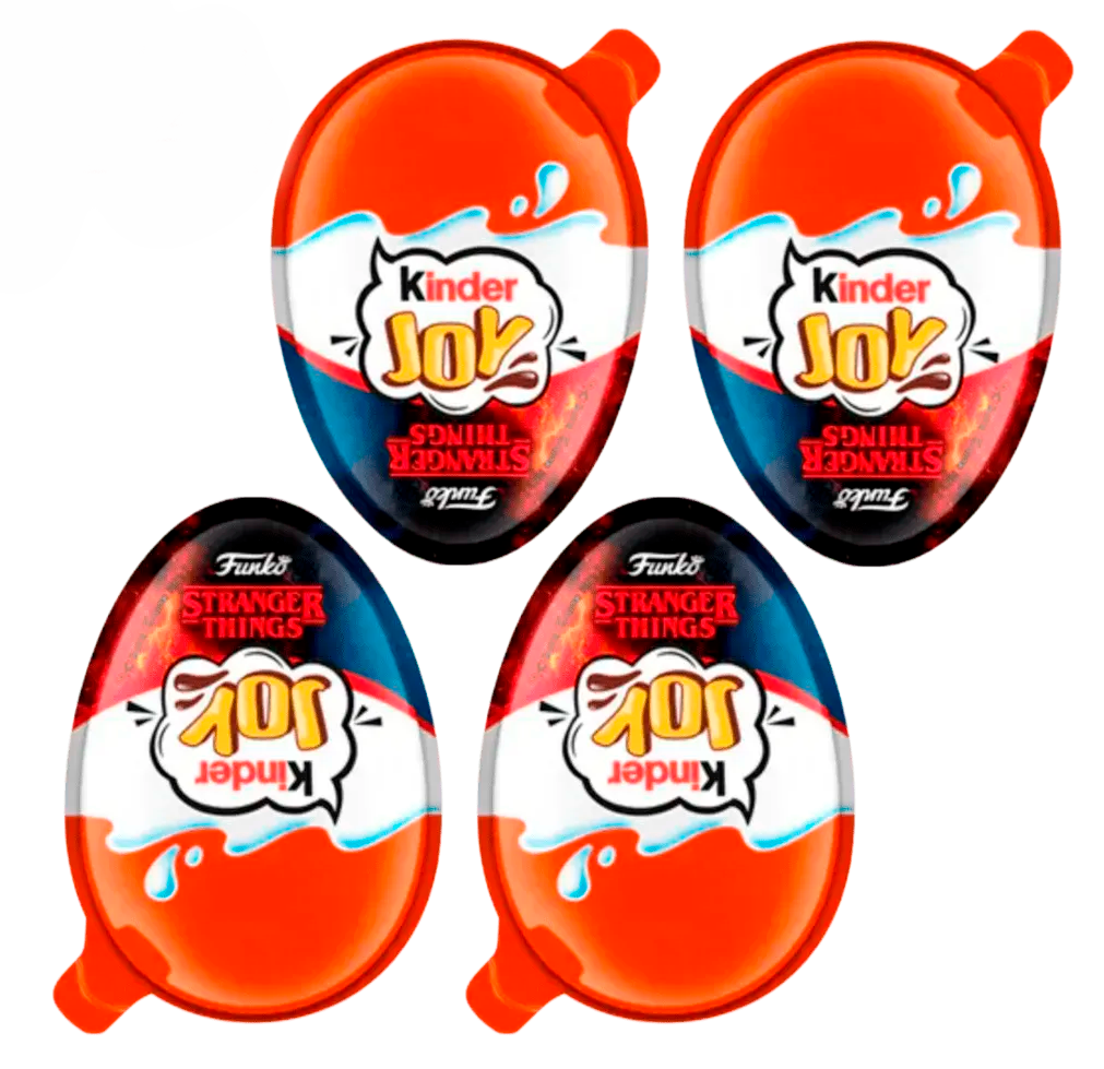Набор шоколадных яиц Kinder Joy Funko Netflix Stranger Things 4 шт. по 20 г (2895983930)