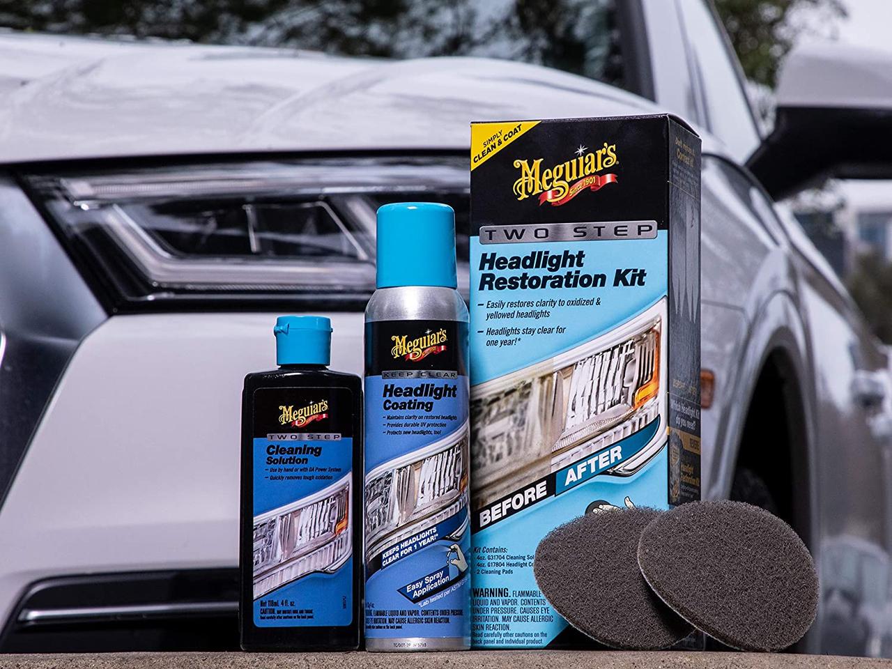 Набор для восстановления и защиты фар Meguiar’s Two Step Headlight Restoration Kit (766599444) - фото 4