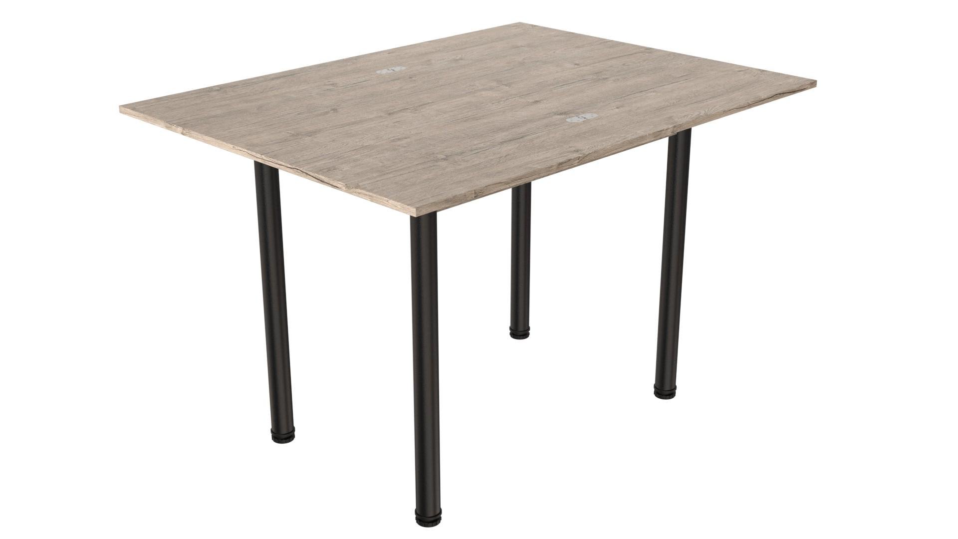 Обеденный стол-трансформер Ferrum-decor Берта металл/ДСП 16 мм 750x1400x900 мм Черный/Дуб Сан-Марино (FRD-105179) - фото 5 Обеденный стол-трансформер Ferrum-decor Берта металл/ДСП 16 мм 750x1400x900 мм Черный/Дуб Сан-Марино (FRD-105179) - фото 5