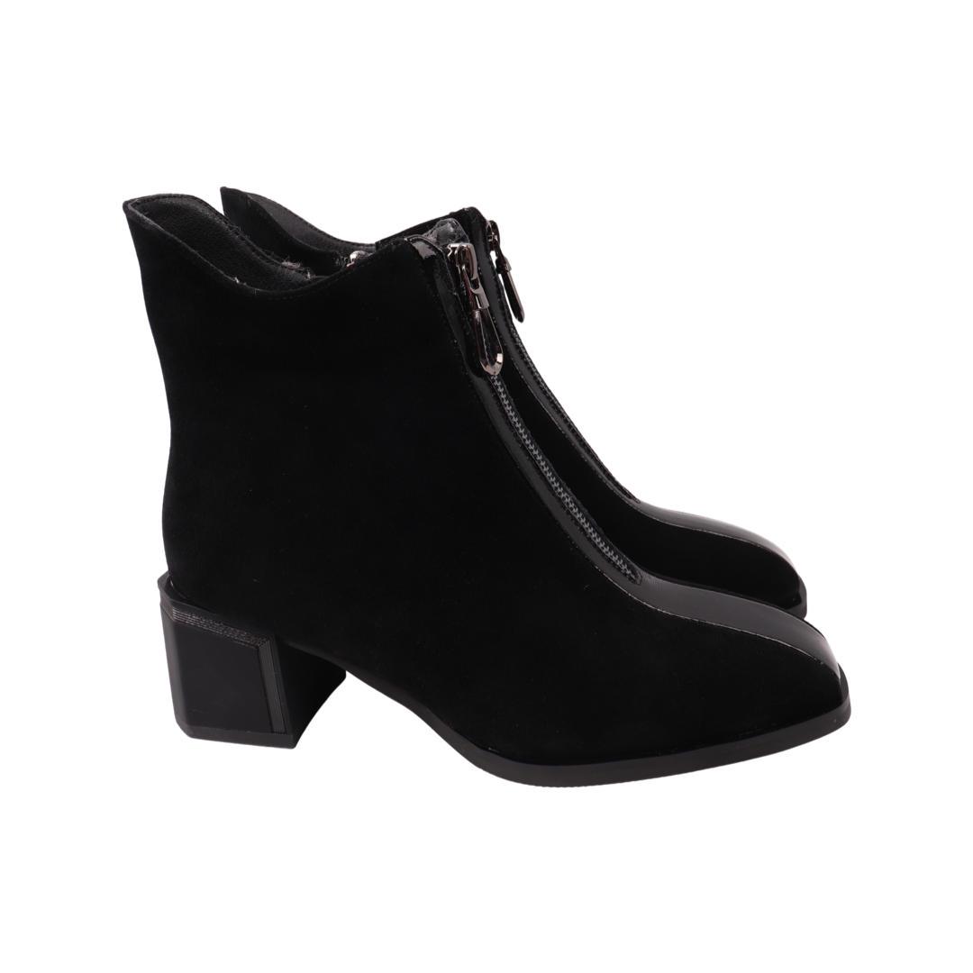 Ботильйони жіночі Farinni із замші р. 39 Чорний (235-22ZH)