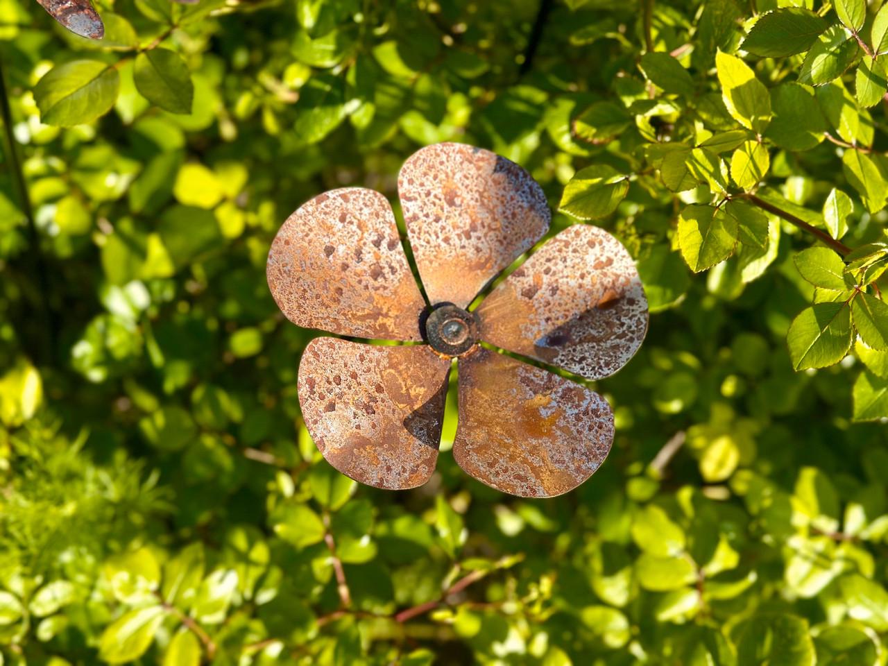 Садовая фигура Металлическая фиалка для вашего двора/клумбы/сада/террасы (DCR036) - фото 2 Садовая фигура Металлическая фиалка для вашего двора/клумбы/сада/террасы (DCR036) - фото 2