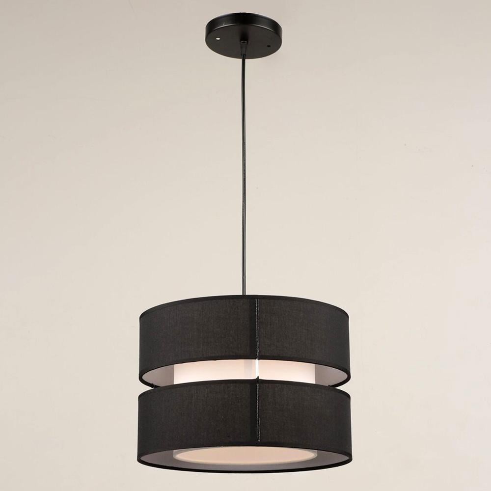 Люстра подвесная с абажуром Light House SRS-20650/1H BK Черный