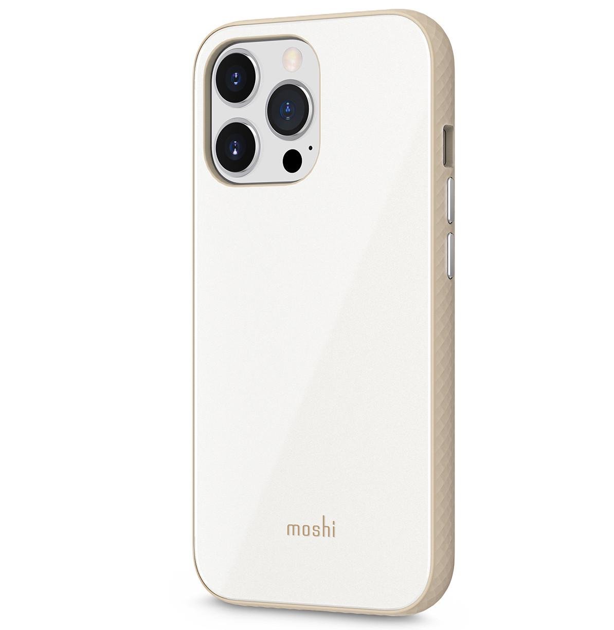 Чохол-накладка Moshi iGlaze Slim Hardshell Case for iPhone 13 Pro, Pearl White (99MO132103)