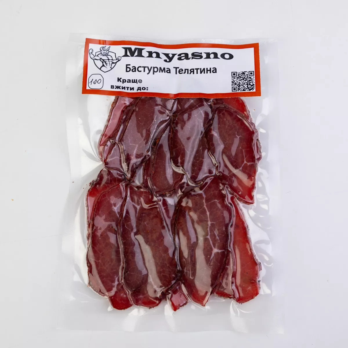 М'ясні снеки Бастурма Телятина 100 г