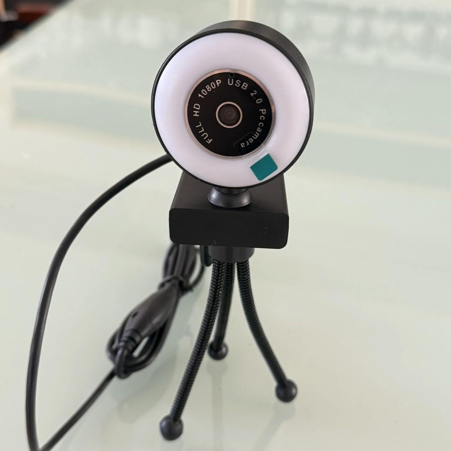 Веб камера full HD 1080P для компьютера/ноутбука стрима со встроенным микрофоном и подсветкой с триногой (01_K05020213450) - фото 9 Веб камера full HD 1080P для компьютера/ноутбука стрима со встроенным микрофоном и подсветкой с триногой (01_K05020213450) - фото 9