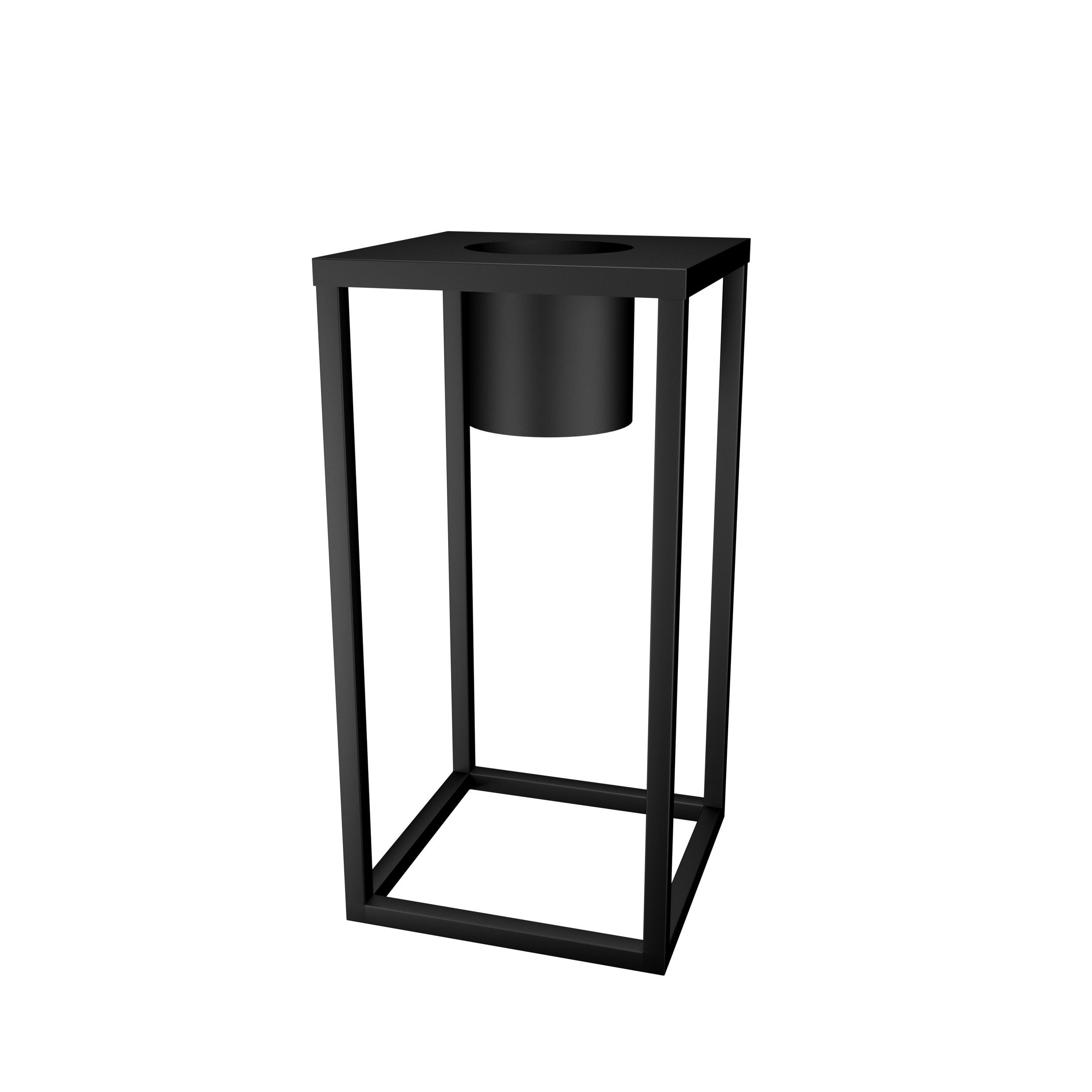 Подставка для цветов Orizon LOFT T металлическая 60х30х30 см матированный Черный