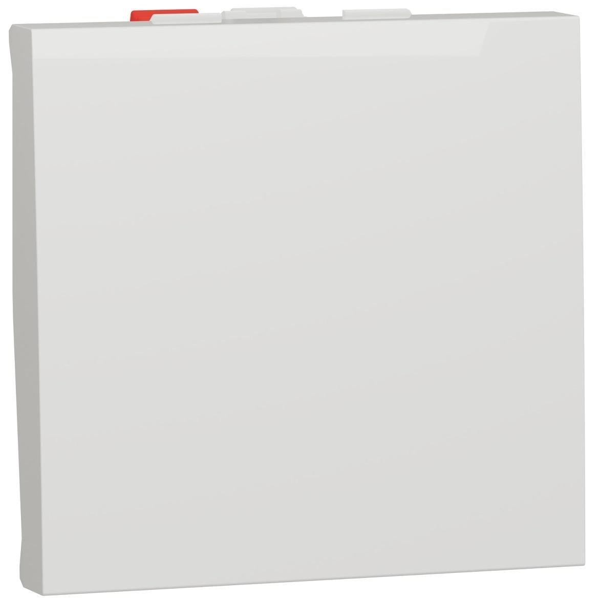 Вимикач прохідний Schneider Electric Unica New одноклавішний схема 6 10 А 2 модуля ABS-UV Білий (NU320318)