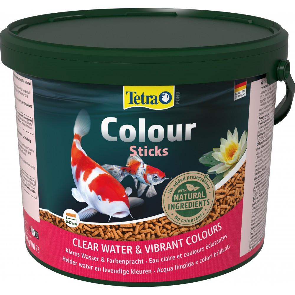 Корм Tetra Pond Colour Sticks для всіх ставкових риб для яскравості забарвлення палички 10 л 1,9 кг