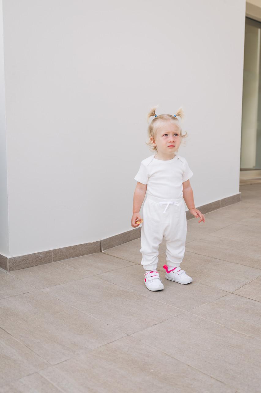 Комплект для малыша боди с коротким рукавом и штанишки интерлок рубчик 62 см Молочный (2683733252) - фото 2 Комплект для малыша боди с коротким рукавом и штанишки интерлок рубчик 62 см Молочный (2683733252) - фото 2