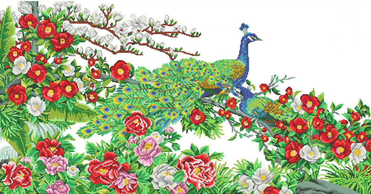 Схемы вышивки «райские птицы»