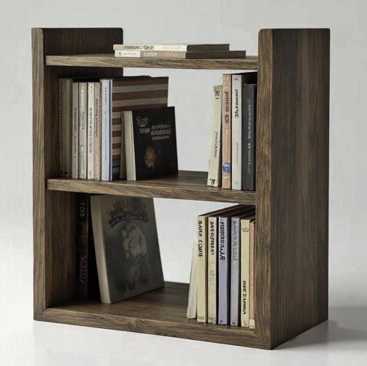 Полка книжная настольная из дерева Азулион Палисандр (КПА-031602)