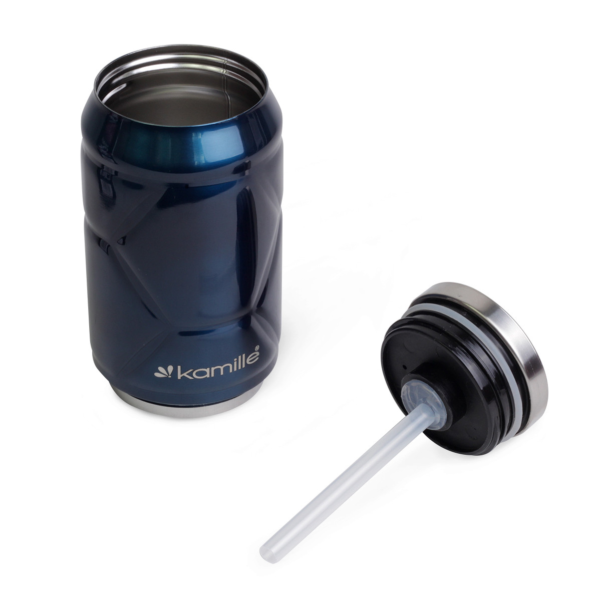 Термобанка Kamille 330 мл из нержавеющей стали Синий KM-2207 - фото 3 Термобанка Kamille 330 мл из нержавеющей стали Синий KM-2207 - фото 3