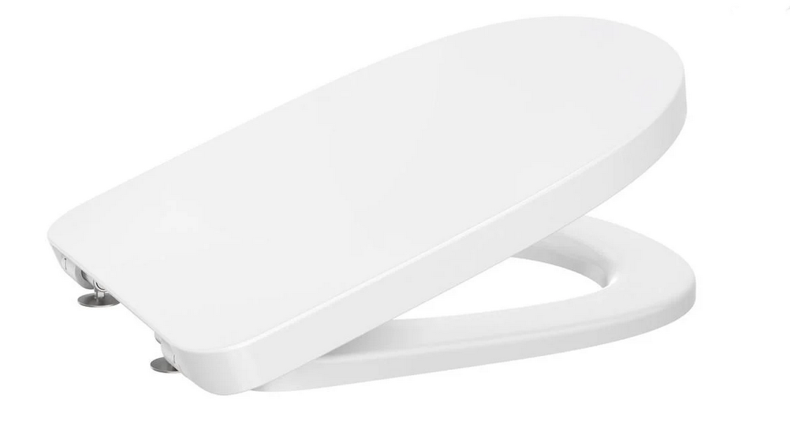 Сидіння для унітазу ROCA TURA дюропласт плавне опускання 367х447 мм Білий
