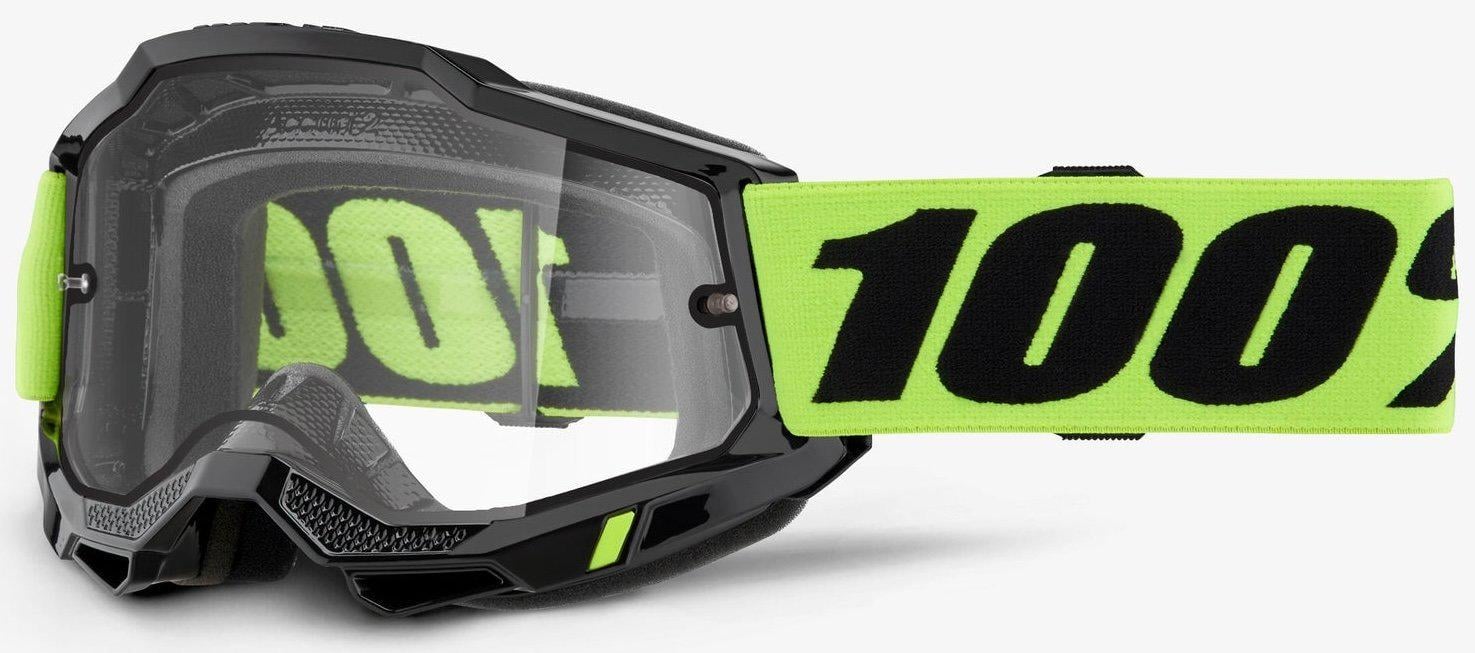 Мотоокуляри 100% ACCURI 2 Enduro Goggle Neon Yellow/Clear Dual Lens (34615)