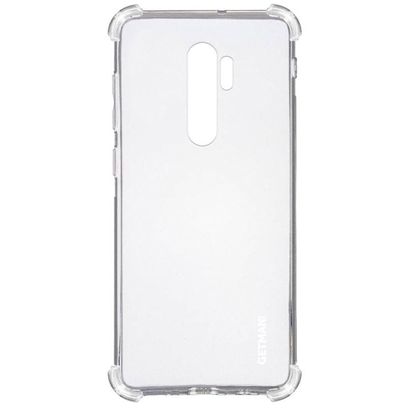 Противоударный TPU чехол GETMAN Ease logo усиленные углы для Xiaomi Redmi Note 8 Pro Бесцветный
