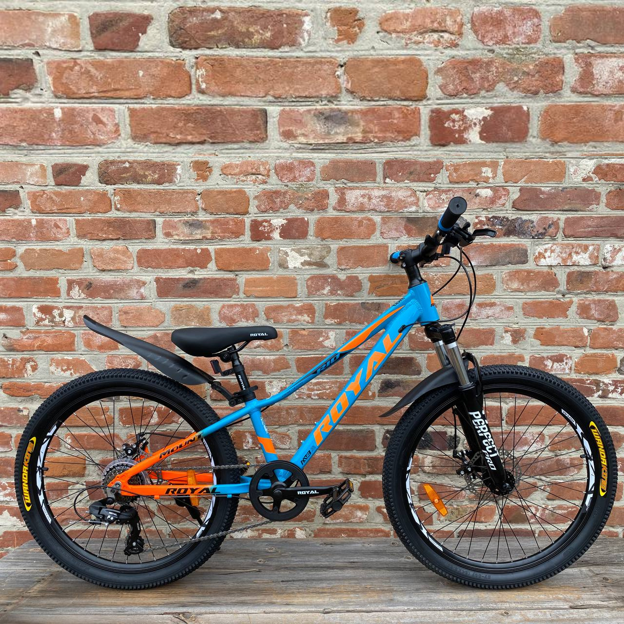 Велосипед AL Royal RIO 13" 26" 2025 Синьо-помаранчевий - фото 2