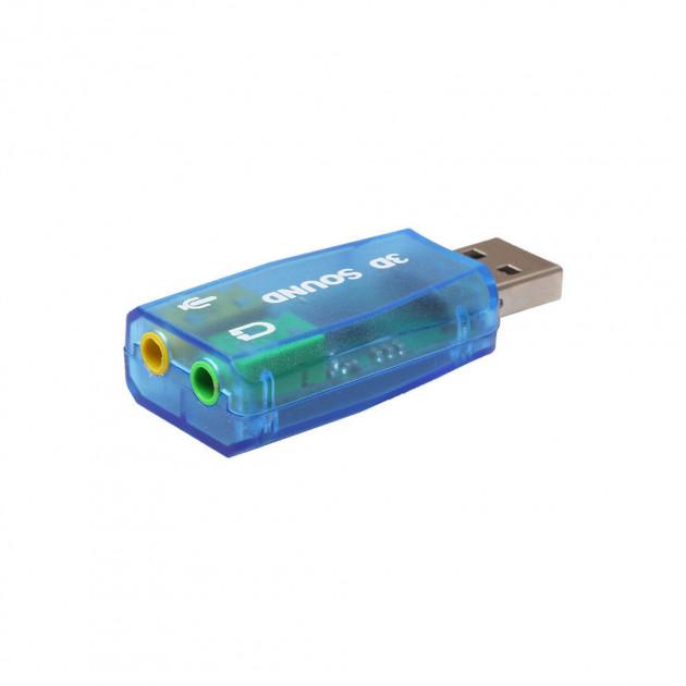 Звукова карта зовнішня USB 3D Sound card 5.1 GBX 000068 (513072) - фото 3