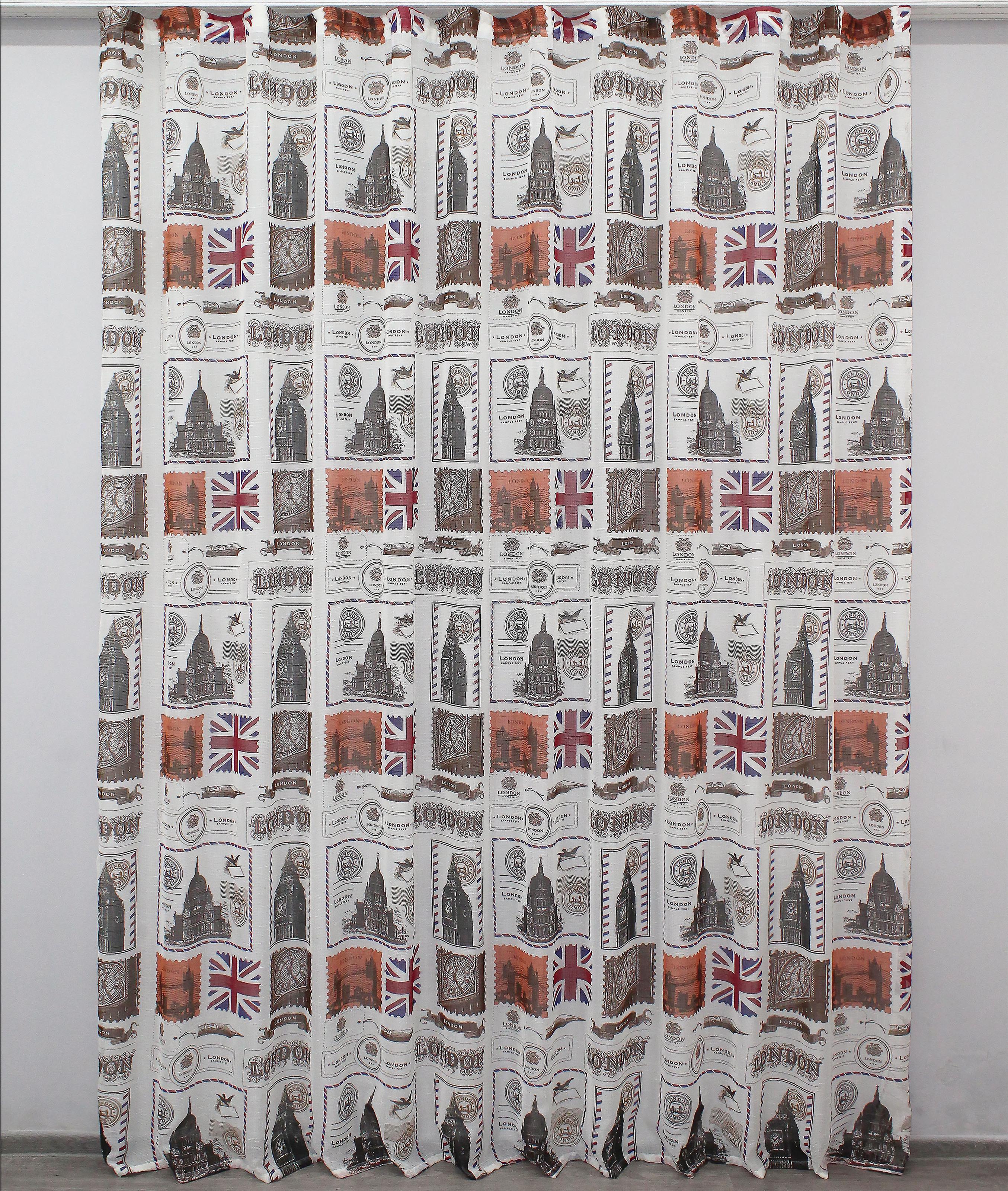 Тюль VR-Textil 910т Марки Лондон лен 300х250 см Разноцветный (40-691) Тюль VR-Textil 910т Марки Лондон лен 300х250 см Разноцветный (40-691)