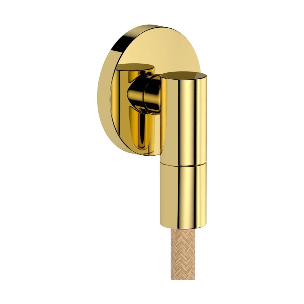 Шланговое подключение для душа Hansgrohe FixFit Fine S металл Золотой (28882990)